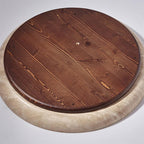 Halo Plafonnier Rond Minimaliste en Travertin - Neutralighting