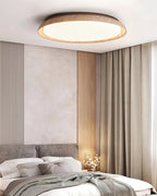 Halo Plafonnier Rond Minimaliste en Travertin - Neutralighting