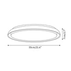 Halo Plafonnier Rond Minimaliste en Travertin - Neutralighting