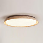 Halo Plafonnier Rond Minimaliste en Travertin - Neutralighting