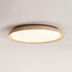 Halo Plafonnier Rond Minimaliste en Travertin - Neutralighting