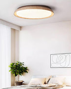 Halo Plafonnier Rond Minimaliste en Travertin - Neutralighting