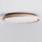 Halo Plafonnier Rond Minimaliste en Travertin - Neutralighting