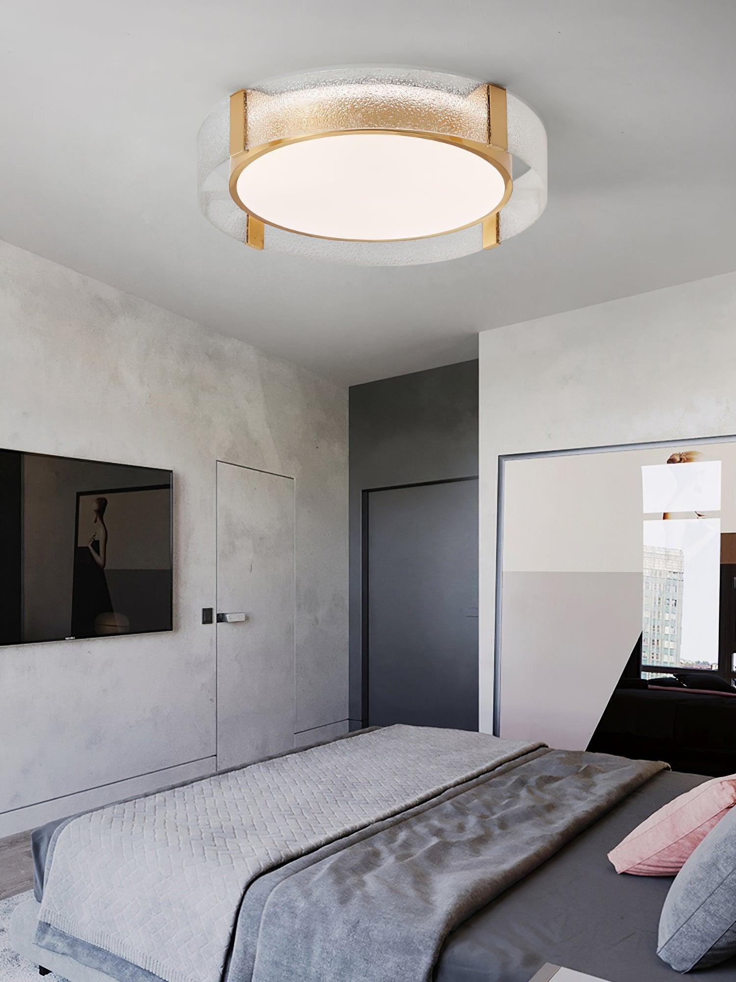 Erliris Plafonnier Rond Métal Moderne - Neutralighting