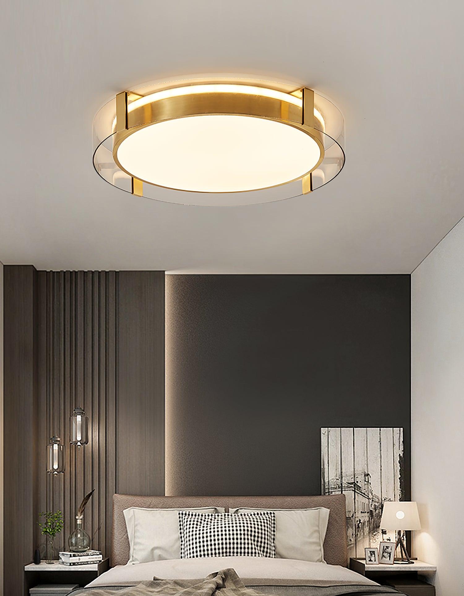 Erliris Plafonnier Rond Métal Moderne - Neutralighting