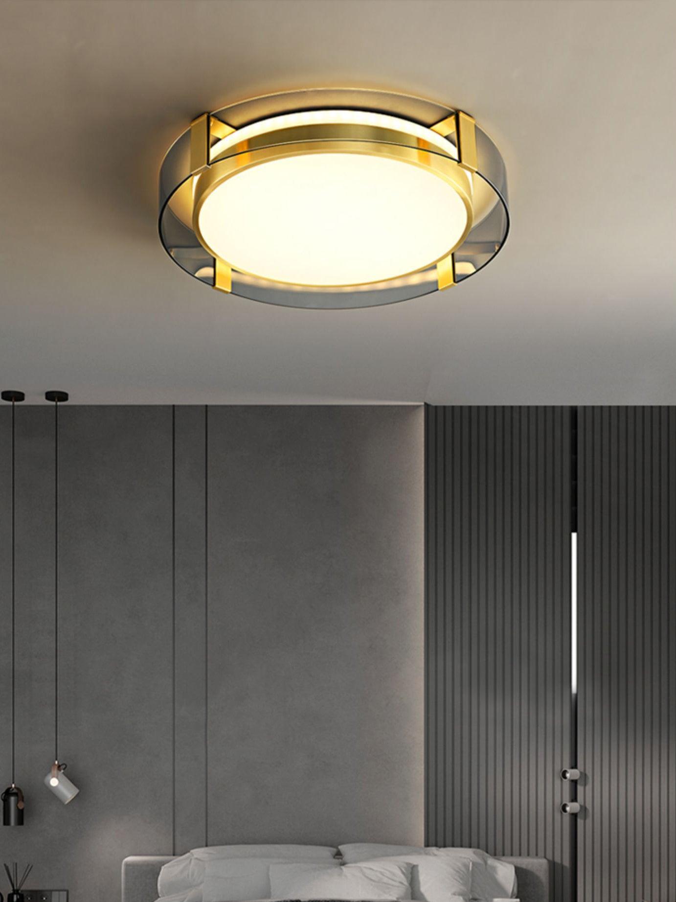 Erliris Plafonnier Rond Métal Moderne - Neutralighting
