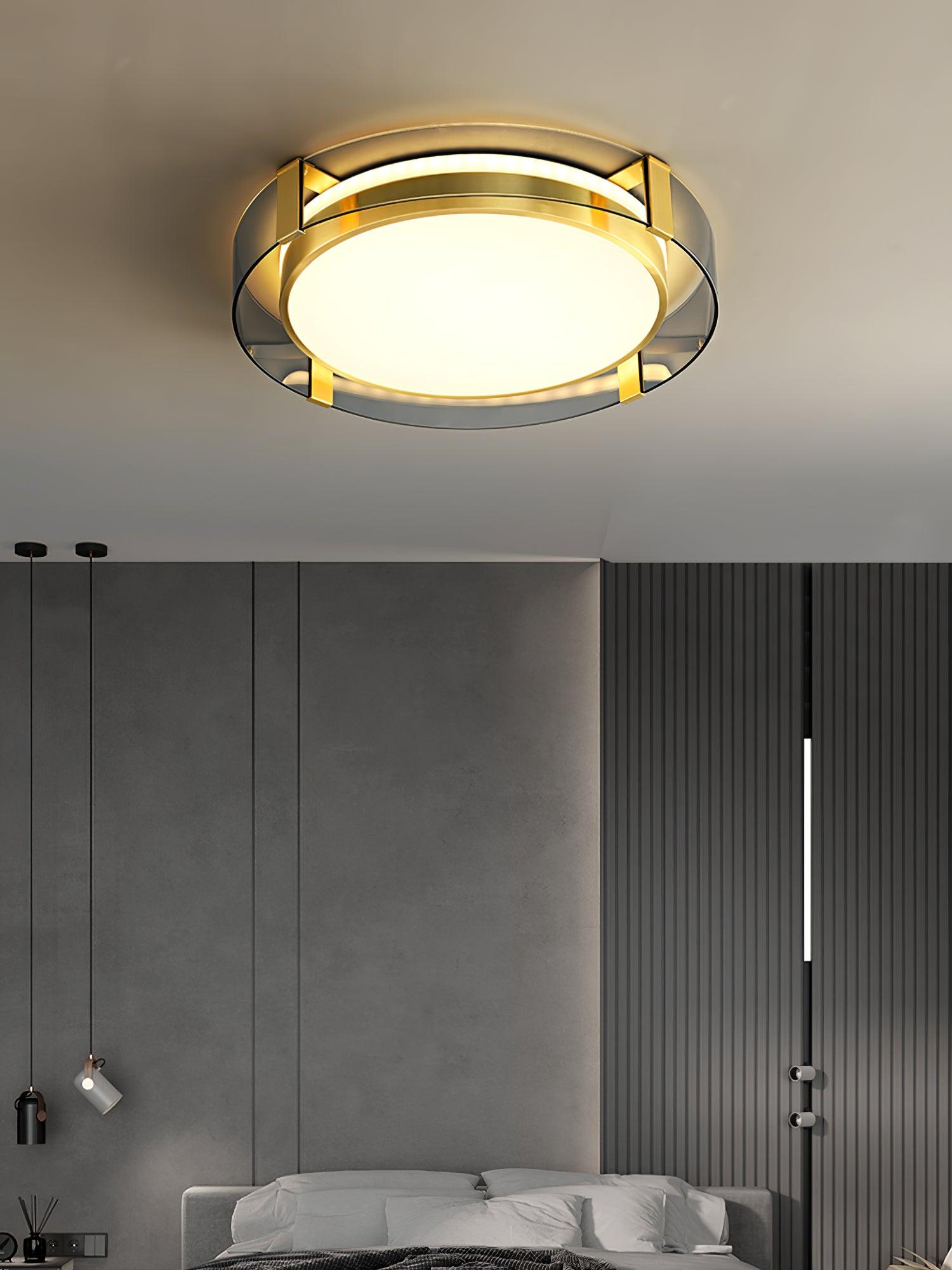Erliris Plafonnier Rond Métal Moderne - Neutralighting