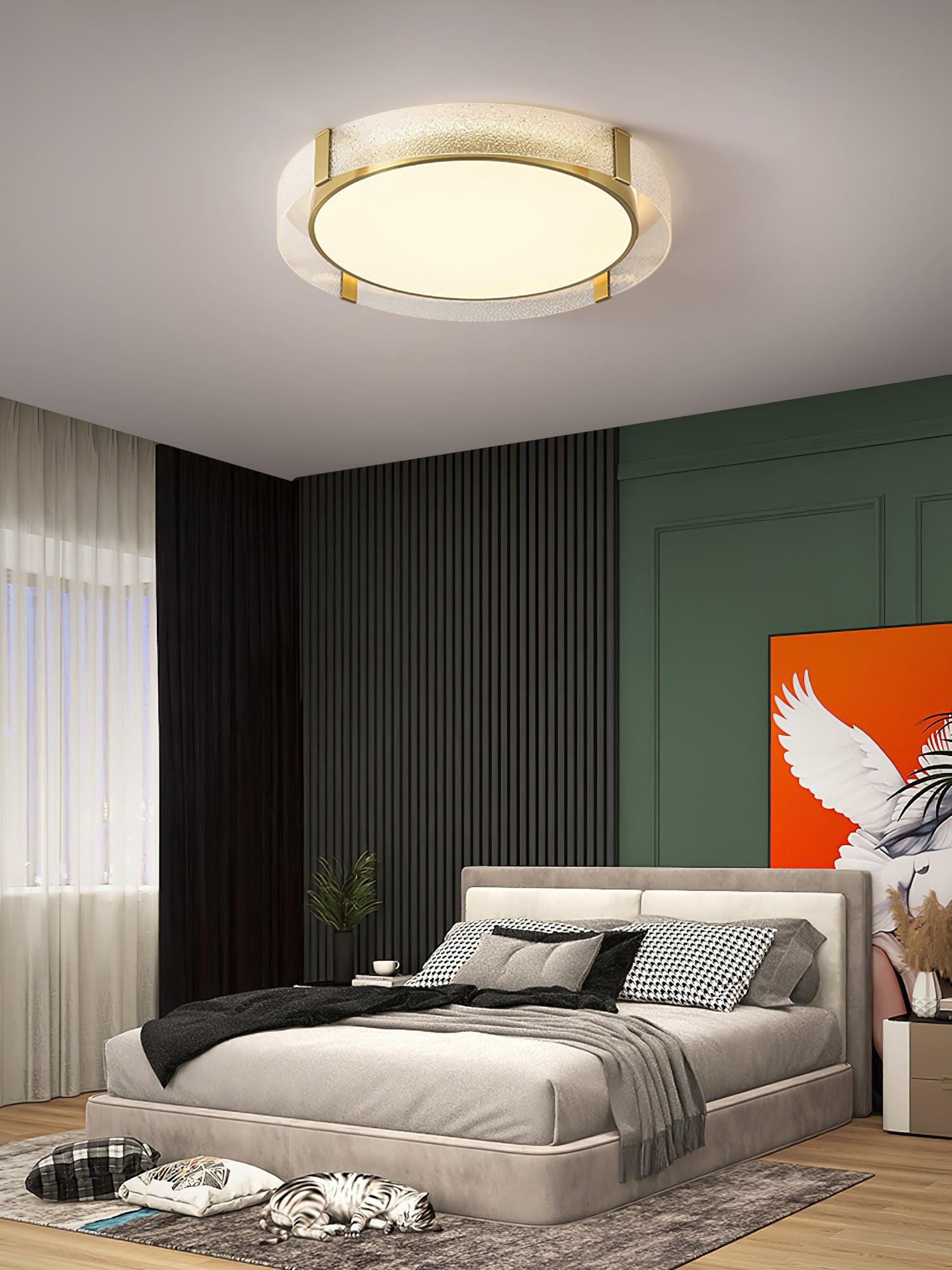 Erliris Plafonnier Rond Métal Moderne - Neutralighting