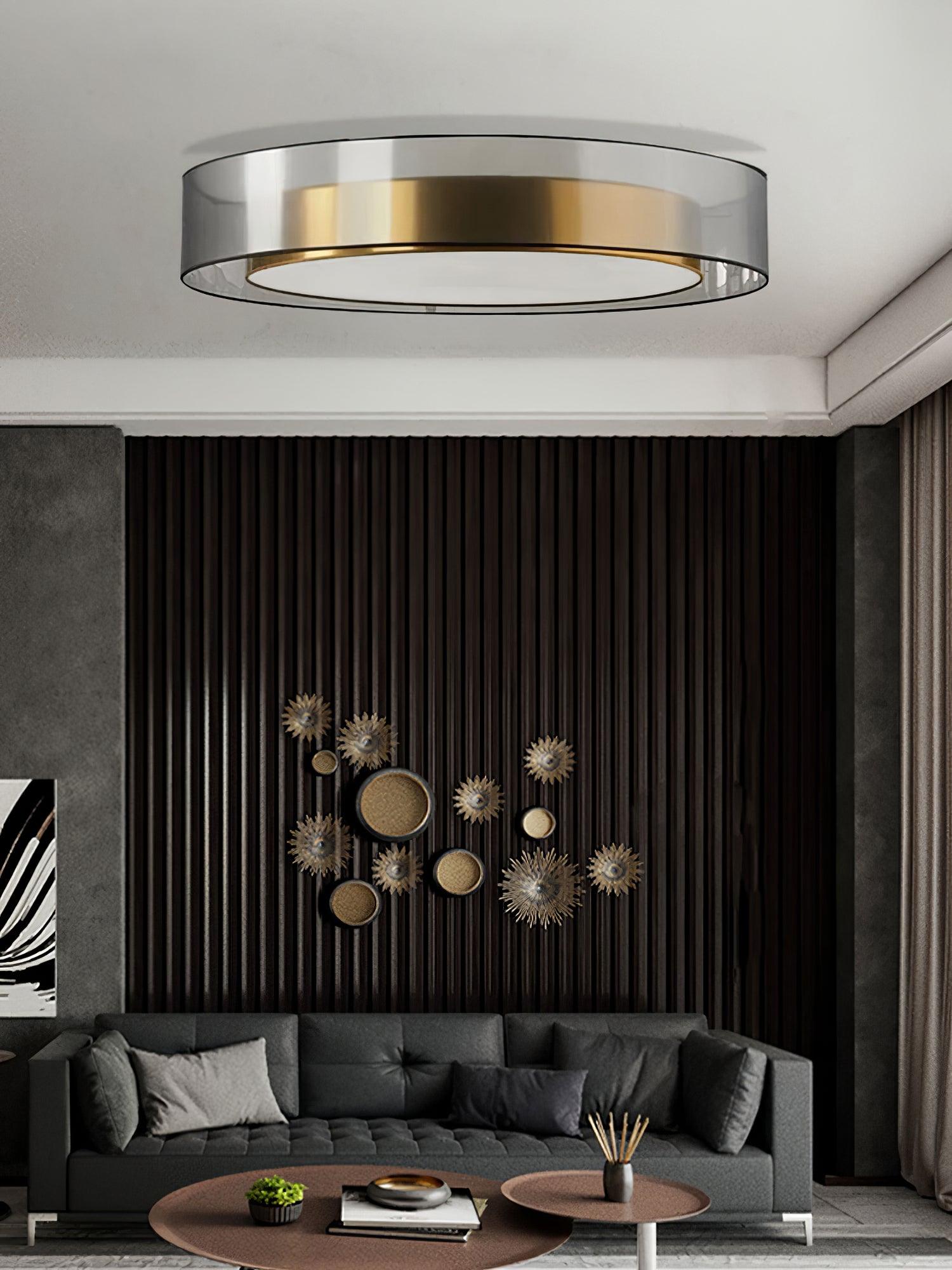 Erliris Plafonnier Rond Métal Moderne - Neutralighting