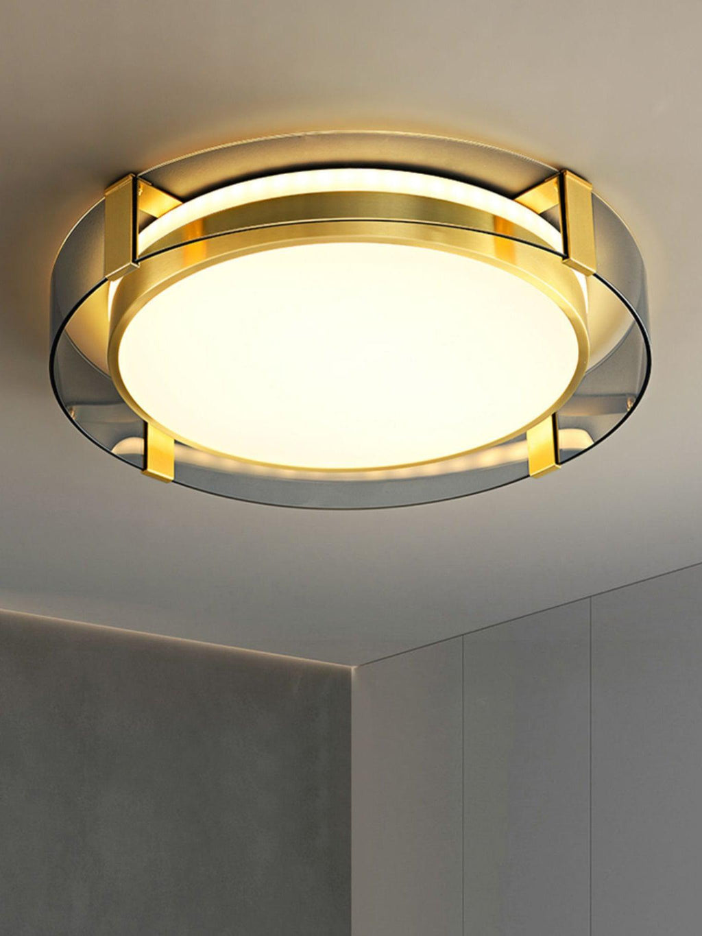 Erliris Plafonnier Rond Métal Moderne - Neutralighting