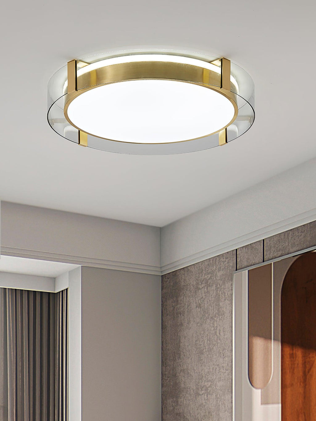 Erliris Plafonnier Rond Métal Moderne - Neutralighting