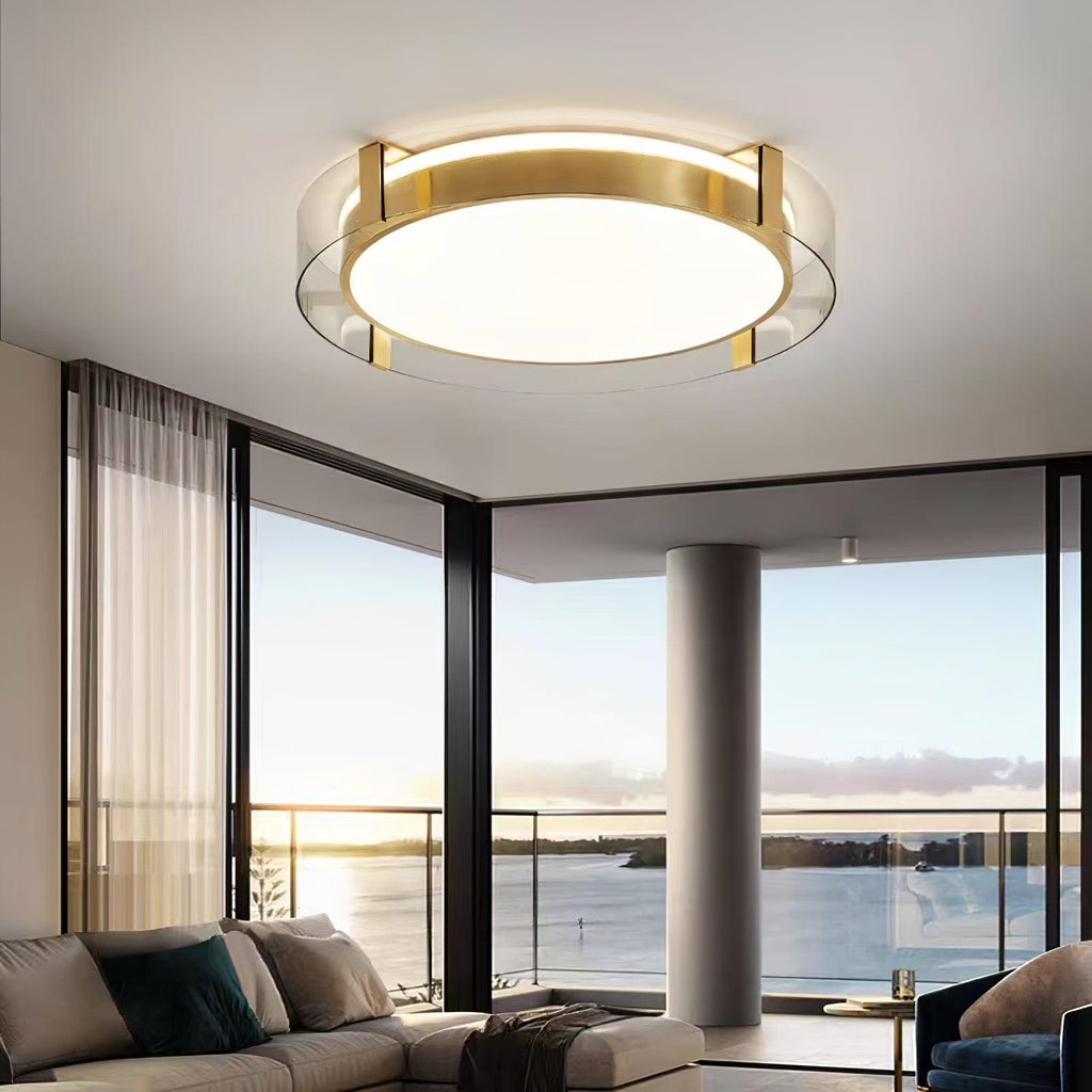 Erliris Plafonnier Rond Métal Moderne - Neutralighting