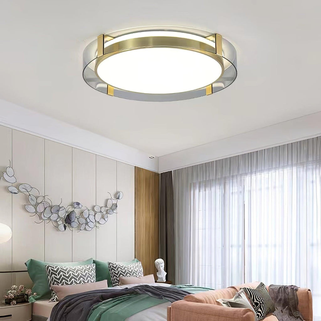 Erliris Plafonnier Rond Métal Moderne - Neutralighting