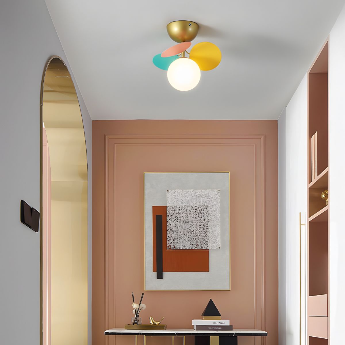 Solara Plafonnier Rond Macaron aux Couleurs Pastel - Neutralighting