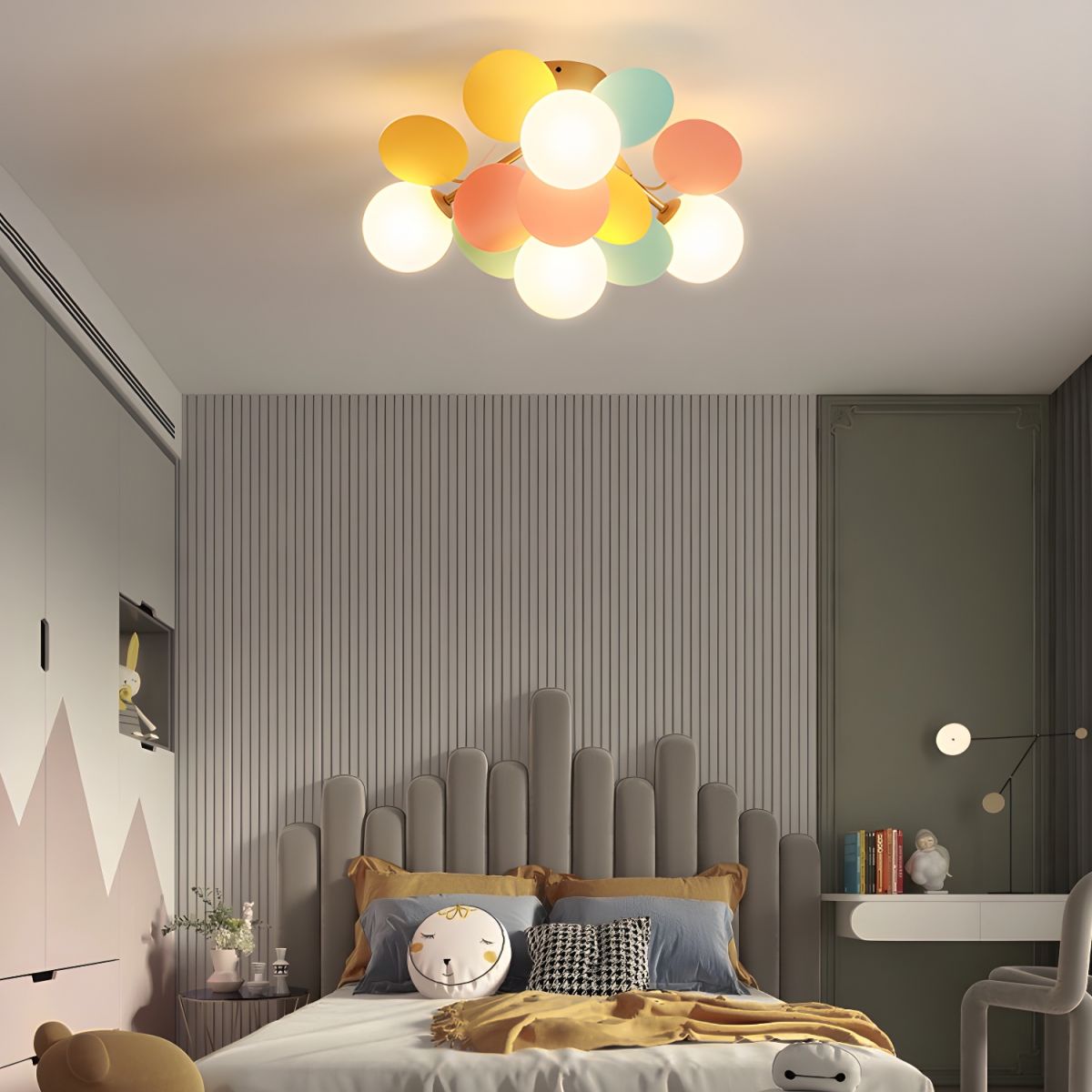 Solara Plafonnier Rond Macaron aux Couleurs Pastel - Neutralighting
