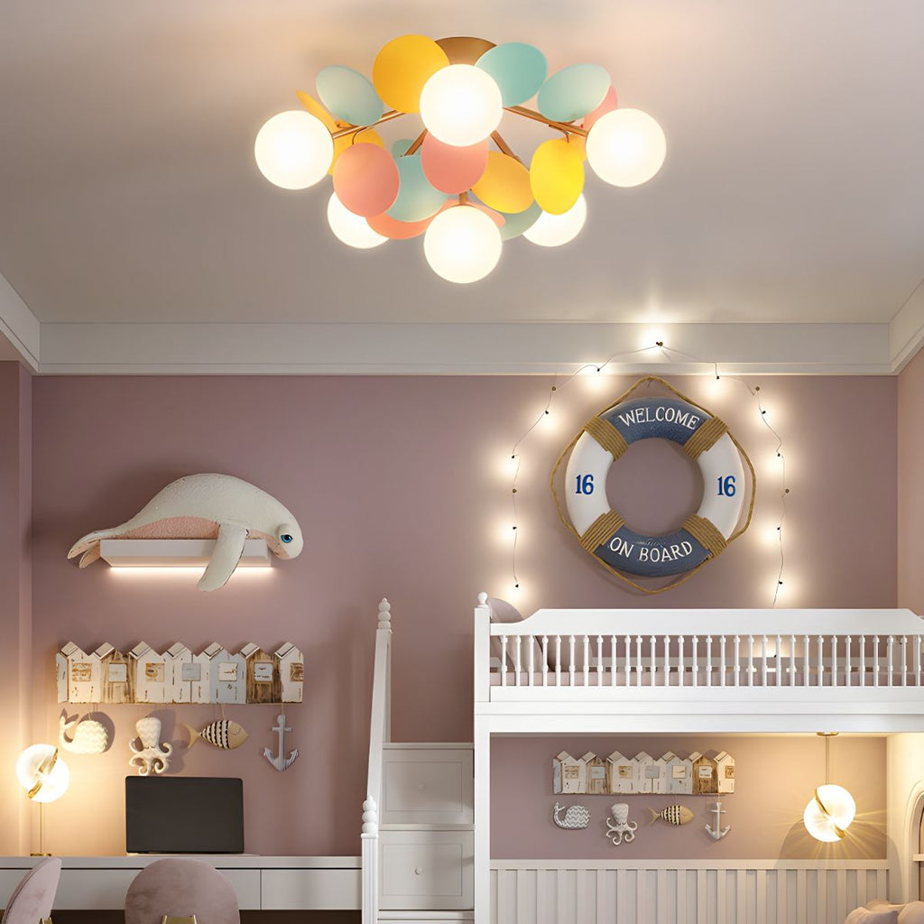 Solara Plafonnier Rond Macaron aux Couleurs Pastel - Neutralighting