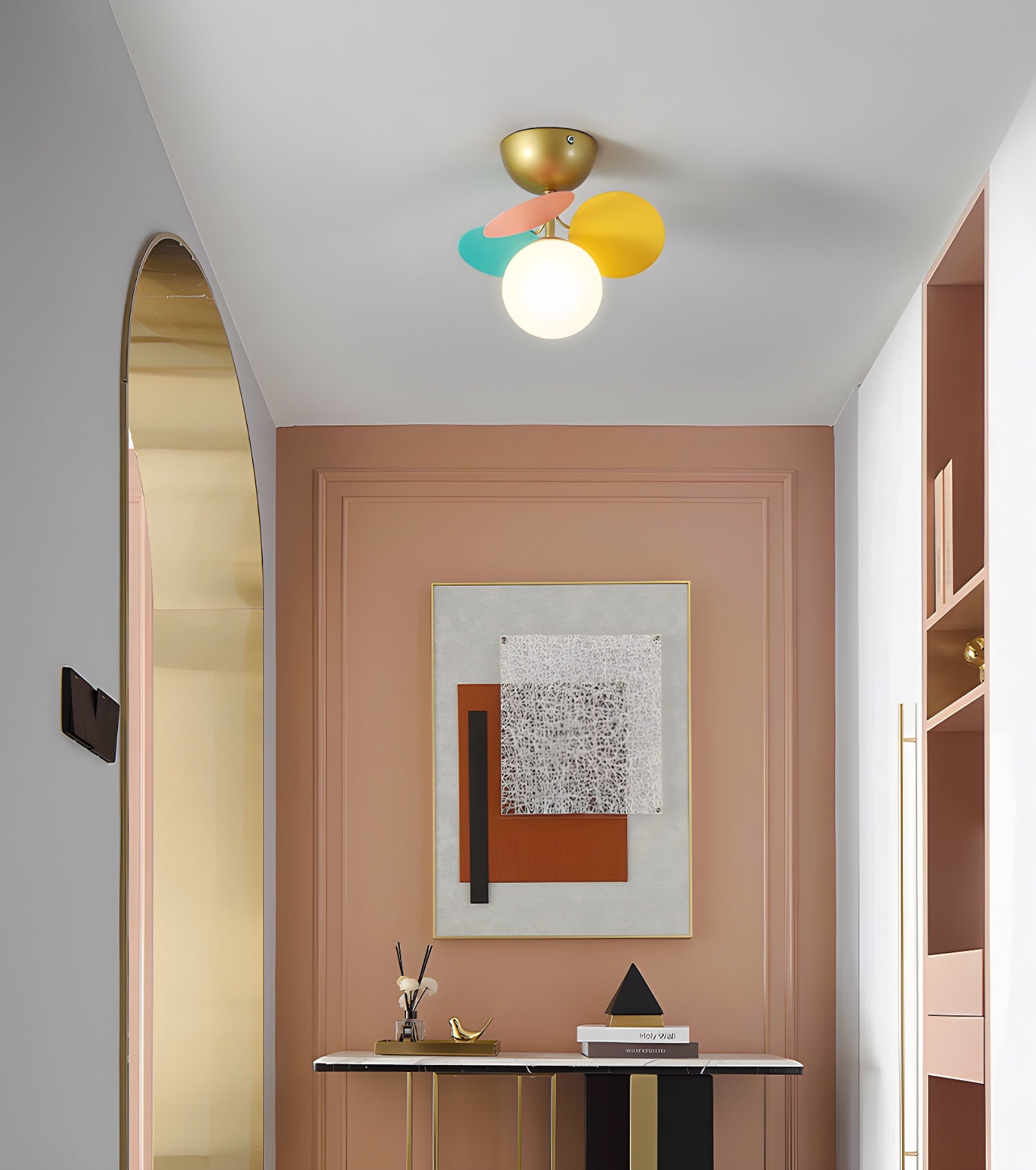 Solara Plafonnier Rond Macaron aux Couleurs Pastel - Neutralighting