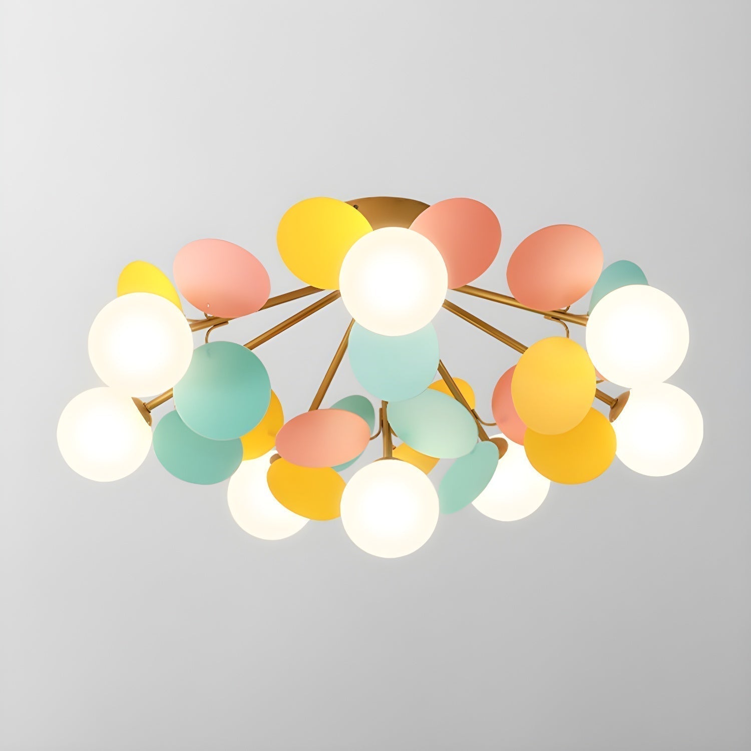 Solara Plafonnier Rond Macaron aux Couleurs Pastel - Neutralighting