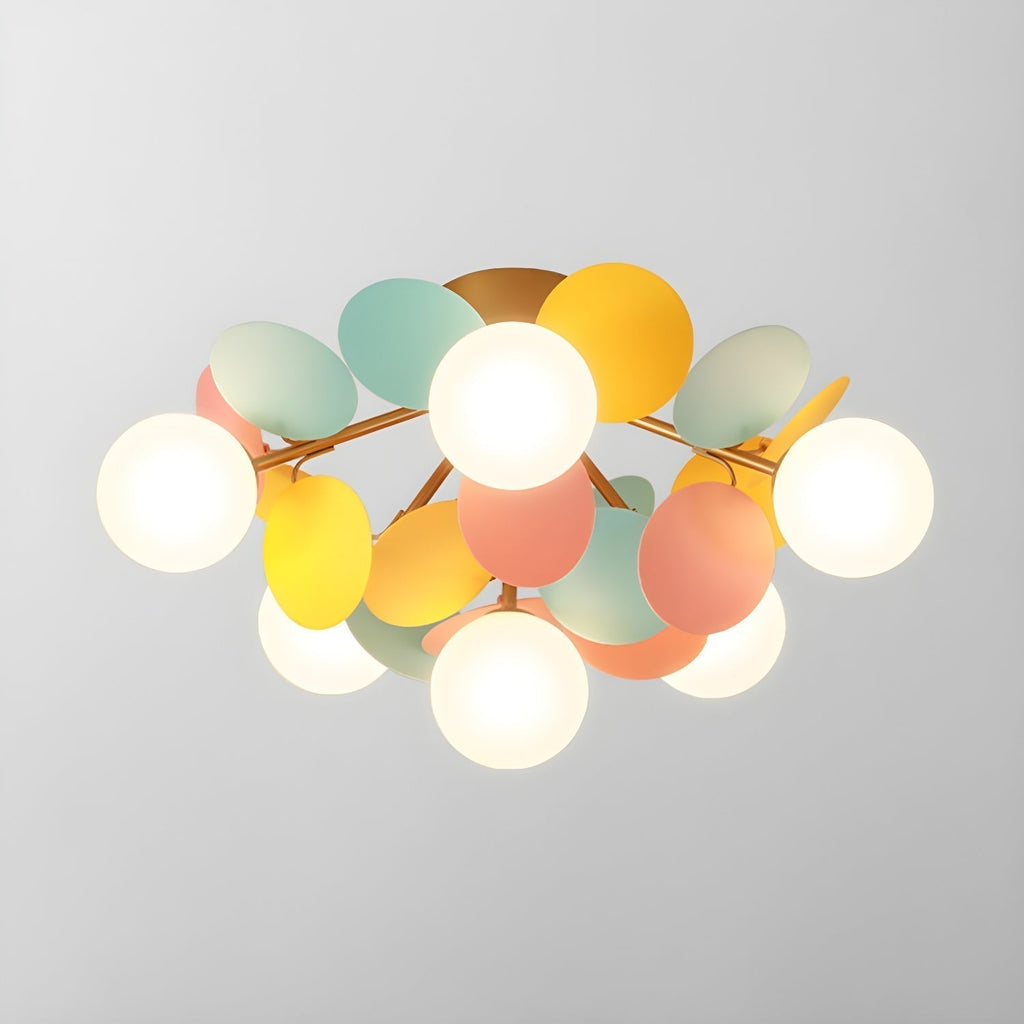 Solara Plafonnier Rond Macaron aux Couleurs Pastel - Neutralighting