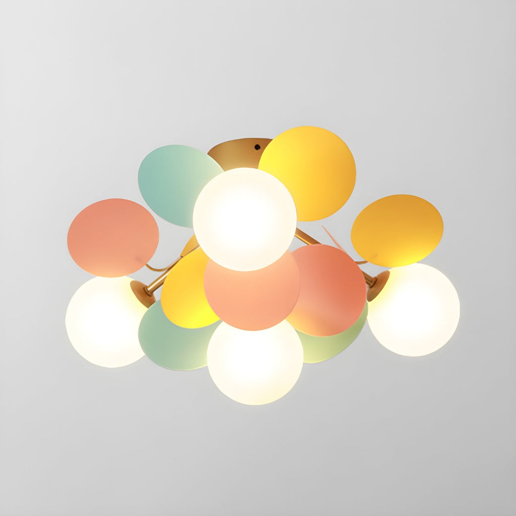 Solara Plafonnier Rond Macaron aux Couleurs Pastel - Neutralighting