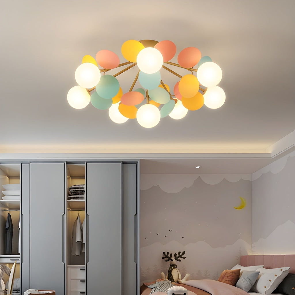 Solara Plafonnier Rond Macaron aux Couleurs Pastel - Neutralighting