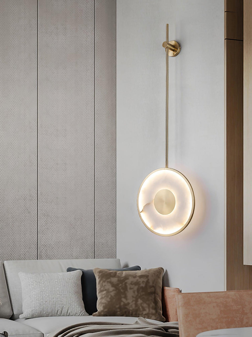 Vevelila Suspension Minimaliste en Albâtre - Neutralighting