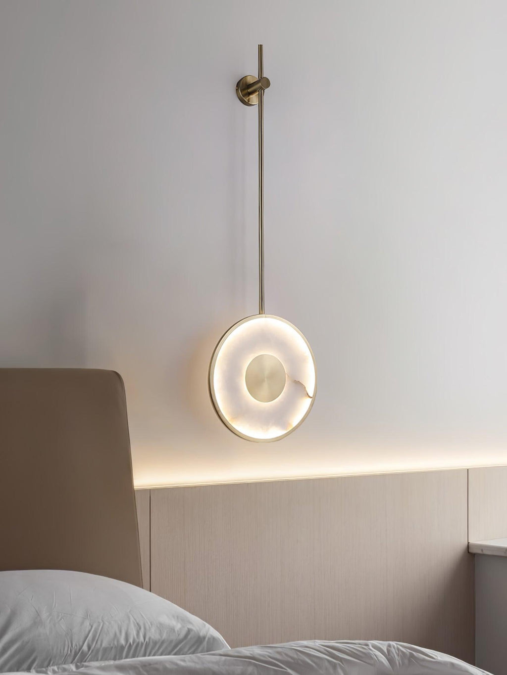 Vevelila Suspension Minimaliste en Albâtre - Neutralighting