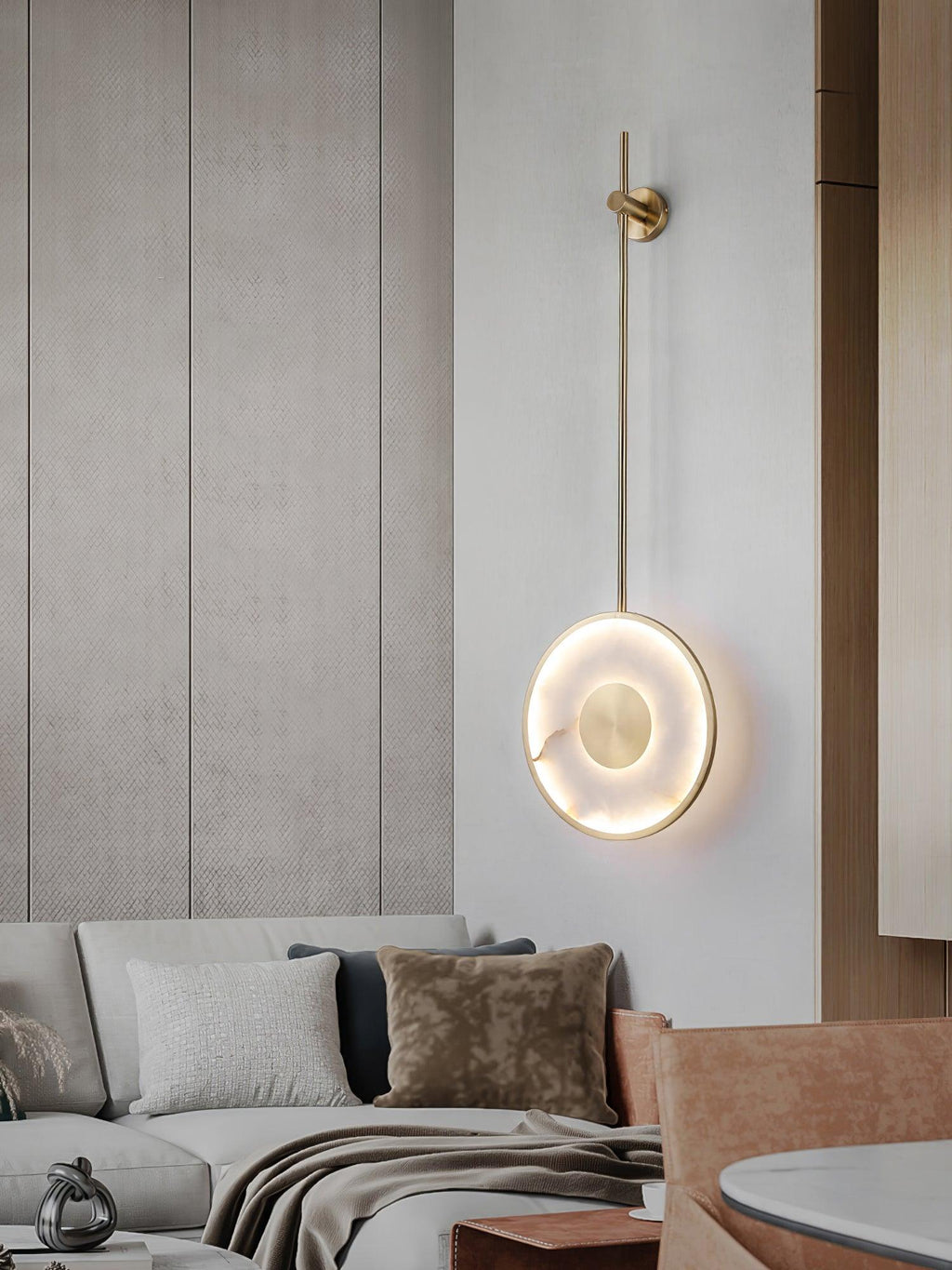 Vevelila Suspension Minimaliste en Albâtre - Neutralighting