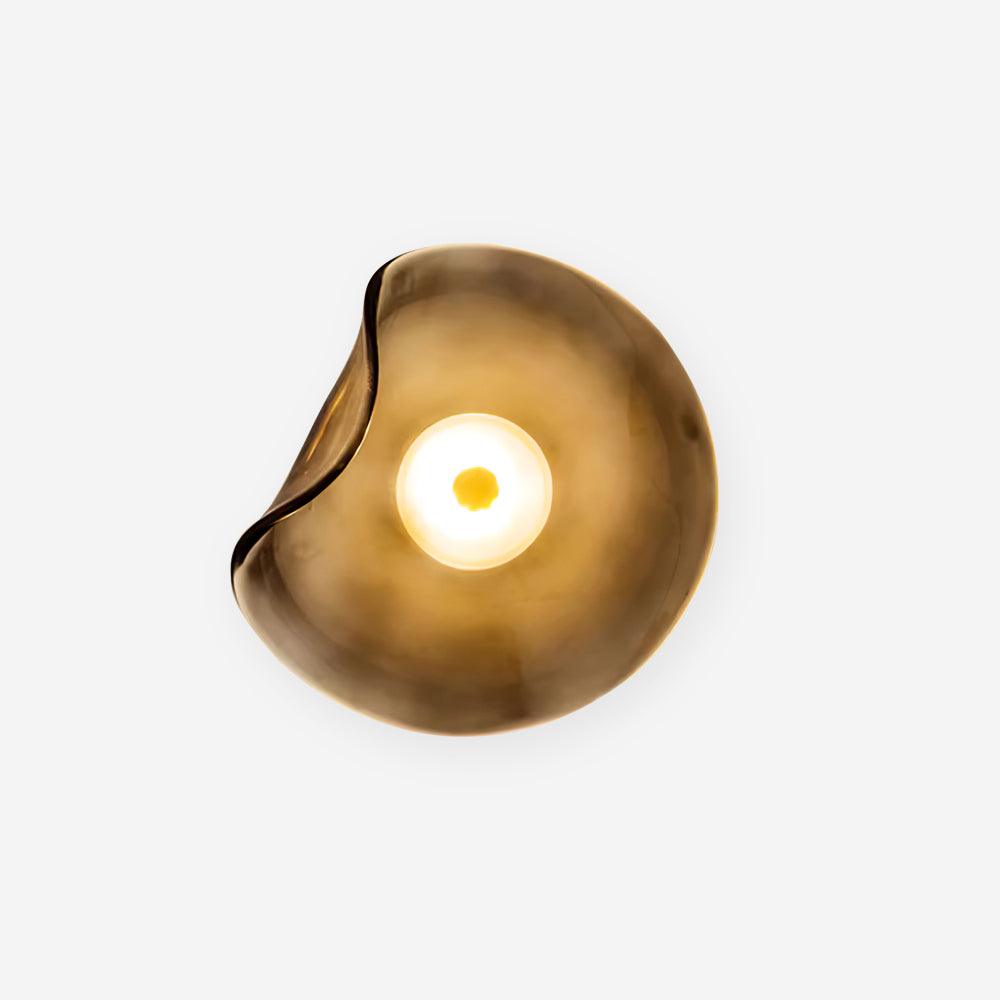 Lunara Plafonnier Élégant Verre Ambre - Neutralighting