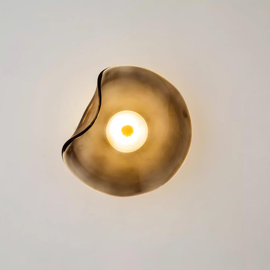Lunara Plafonnier Élégant Verre Ambre - Neutralighting