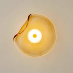 Lunara Plafonnier Élégant Verre Ambre - Neutralighting