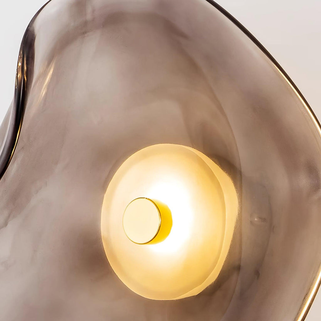 Lunara Plafonnier Élégant Verre Ambre - Neutralighting