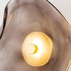 Lunara Plafonnier Élégant Verre Ambre - Neutralighting
