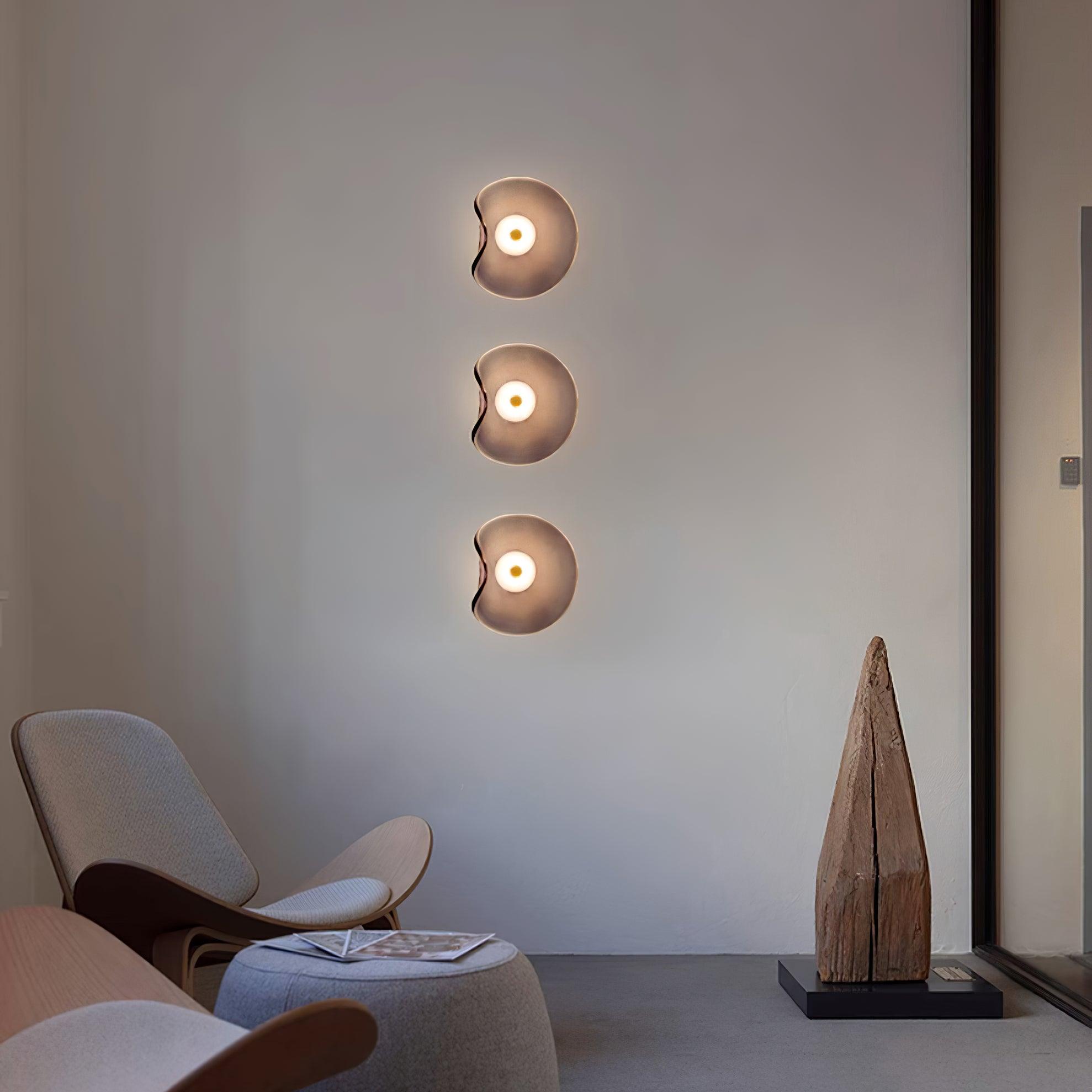 Lunara Plafonnier Élégant Verre Ambre - Neutralighting