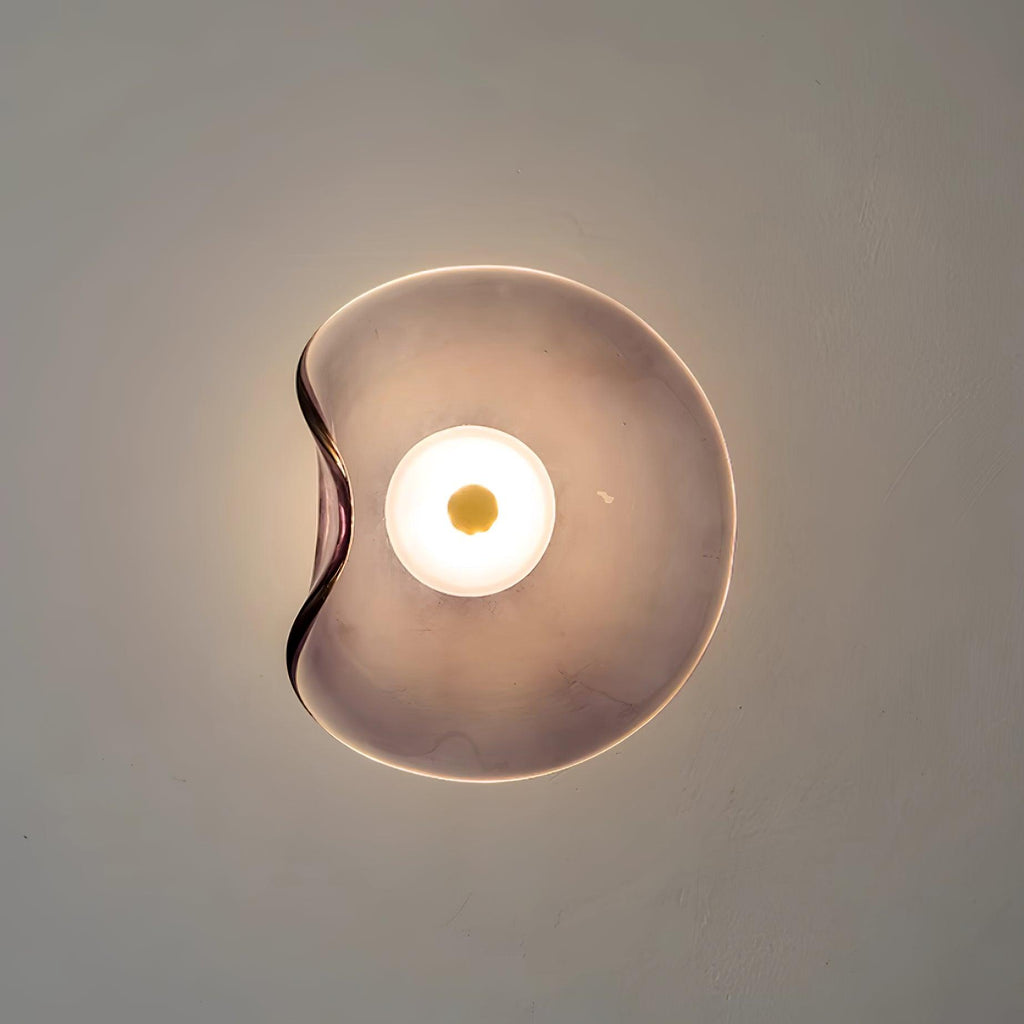 Lunara Plafonnier Élégant Verre Ambre - Neutralighting