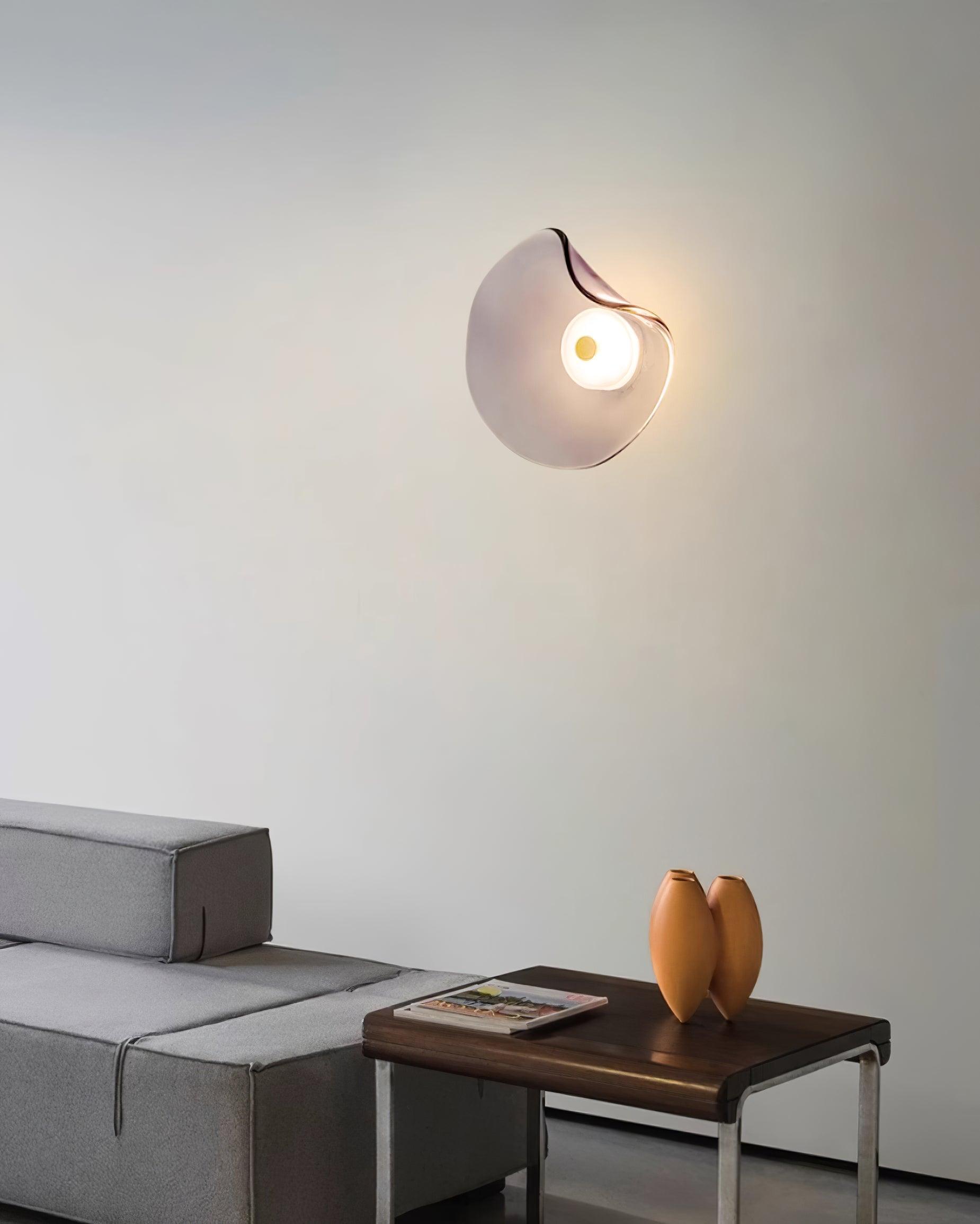 Lunara Plafonnier Élégant Verre Ambre - Neutralighting