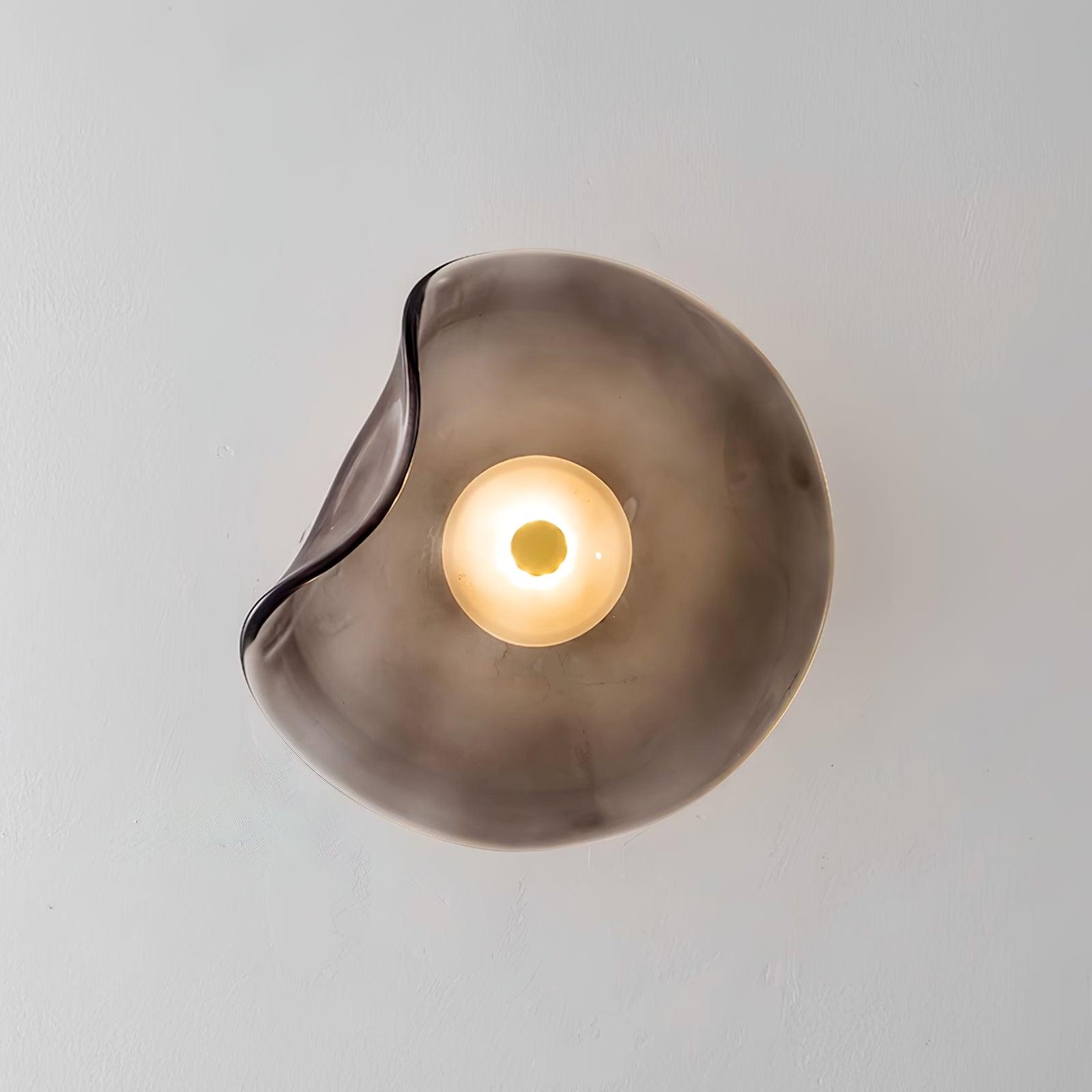 Lunara Plafonnier Élégant Verre Ambre - Neutralighting