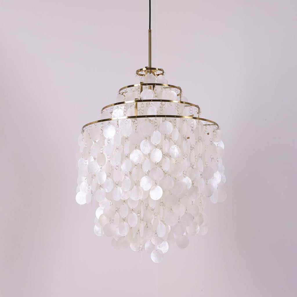 Lustra Suspension Lampe Anneau Rond en Coquillage - Neutralighting