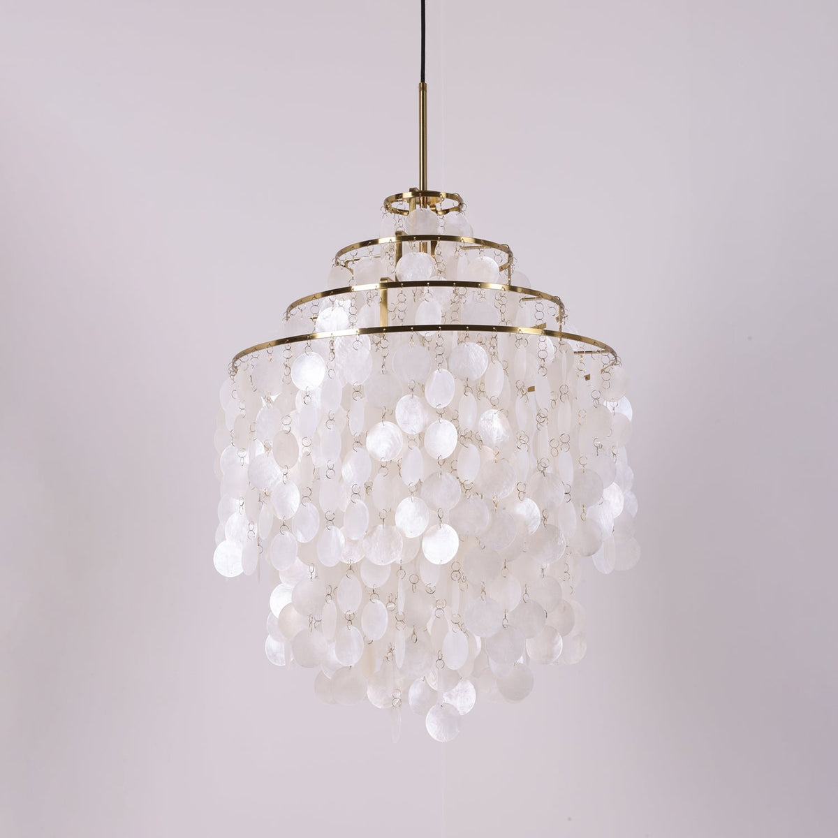 Lustra Suspension Lampe Anneau Rond en Coquillage - Neutralighting