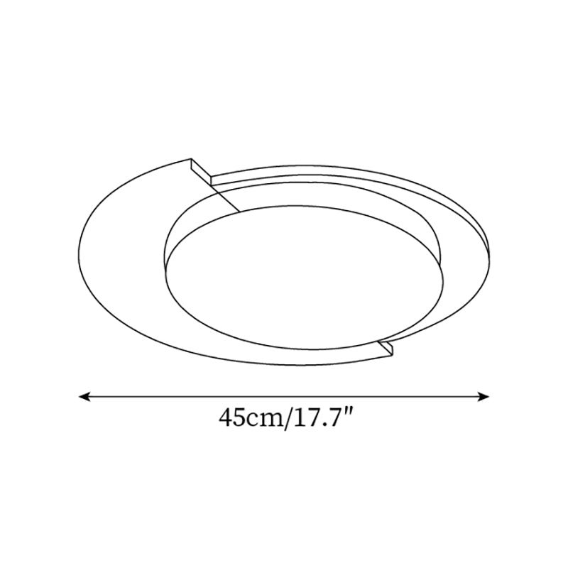 Toina Plafonnier Ronde Deux Tons Moderne Minimaliste - Neutralighting