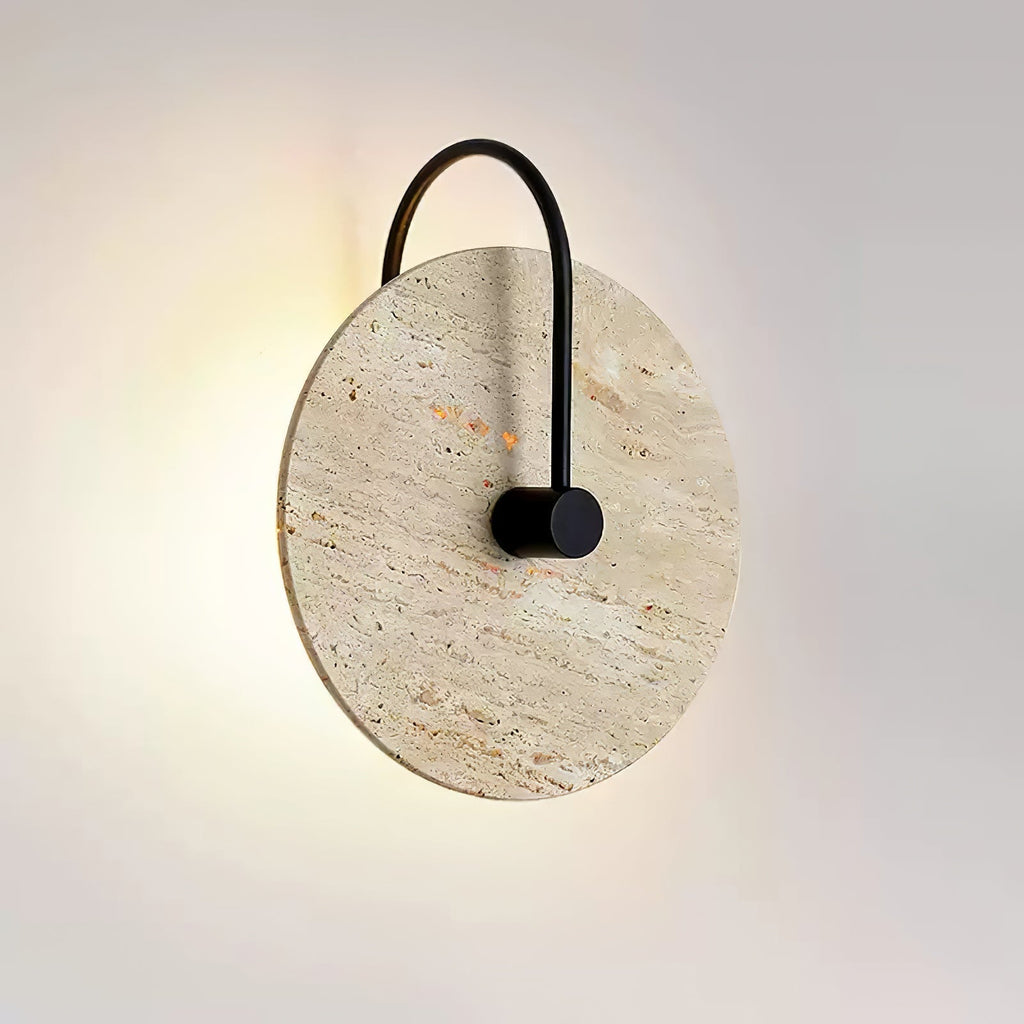 Kara Applique Murale Minimaliste en Travertin - Neutralighting