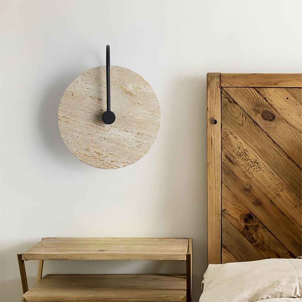 Kara Applique Murale Minimaliste en Travertin - Neutralighting