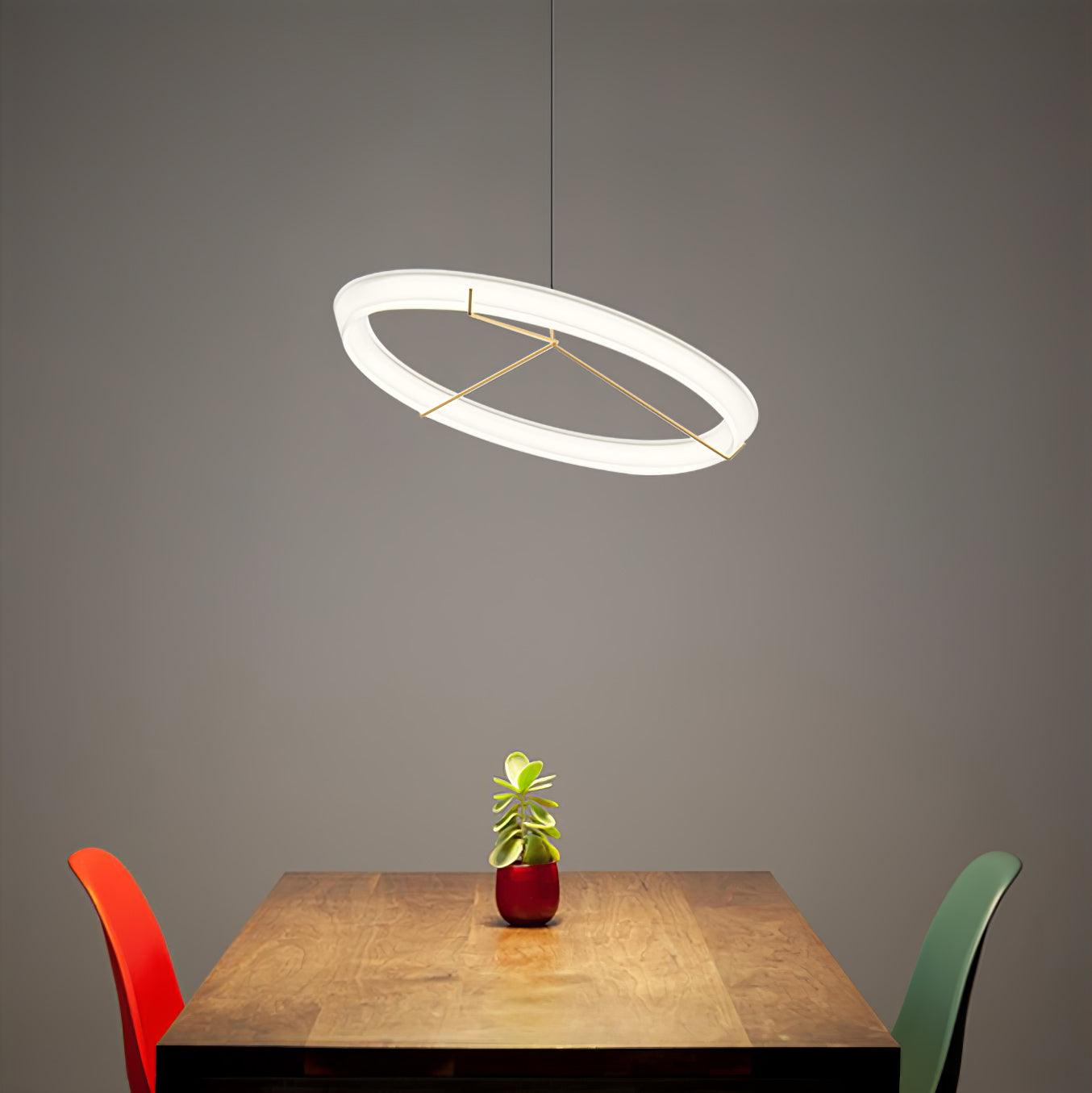 Vielle Lampe Suspendue Circulaire Élégante Moderne Ronde - Neutralighting