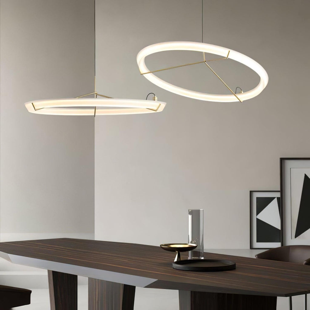 Vielle Lampe Suspendue Circulaire Élégante Moderne Ronde - Neutralighting