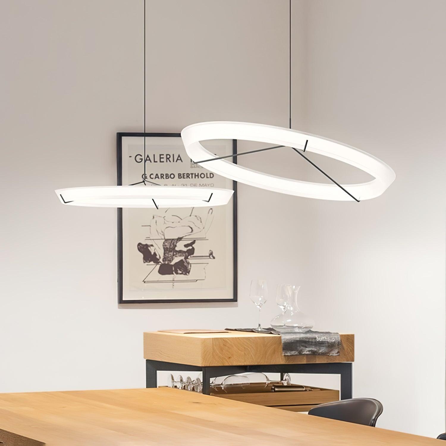 Vielle Lampe Suspendue Circulaire Élégante Moderne Ronde - Neutralighting