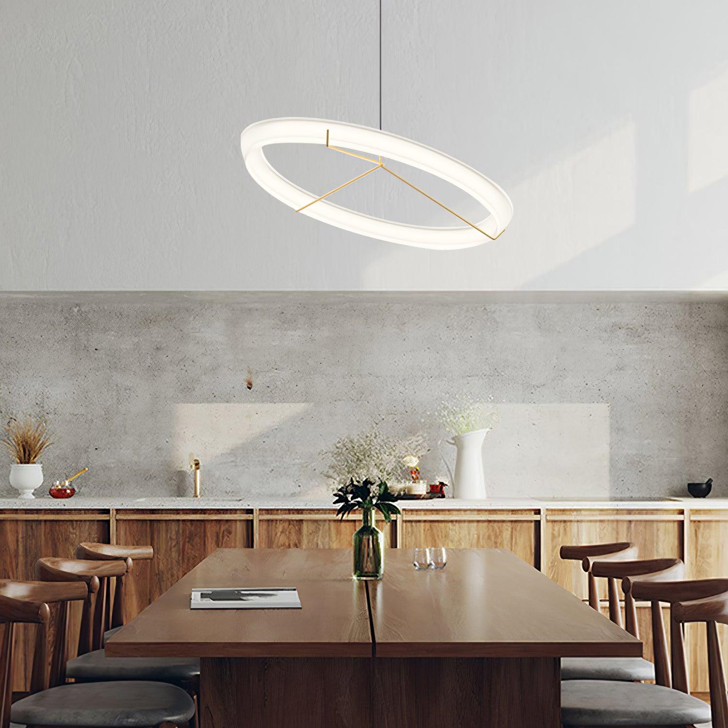 Vielle Lampe Suspendue Circulaire Élégante Moderne Ronde - Neutralighting