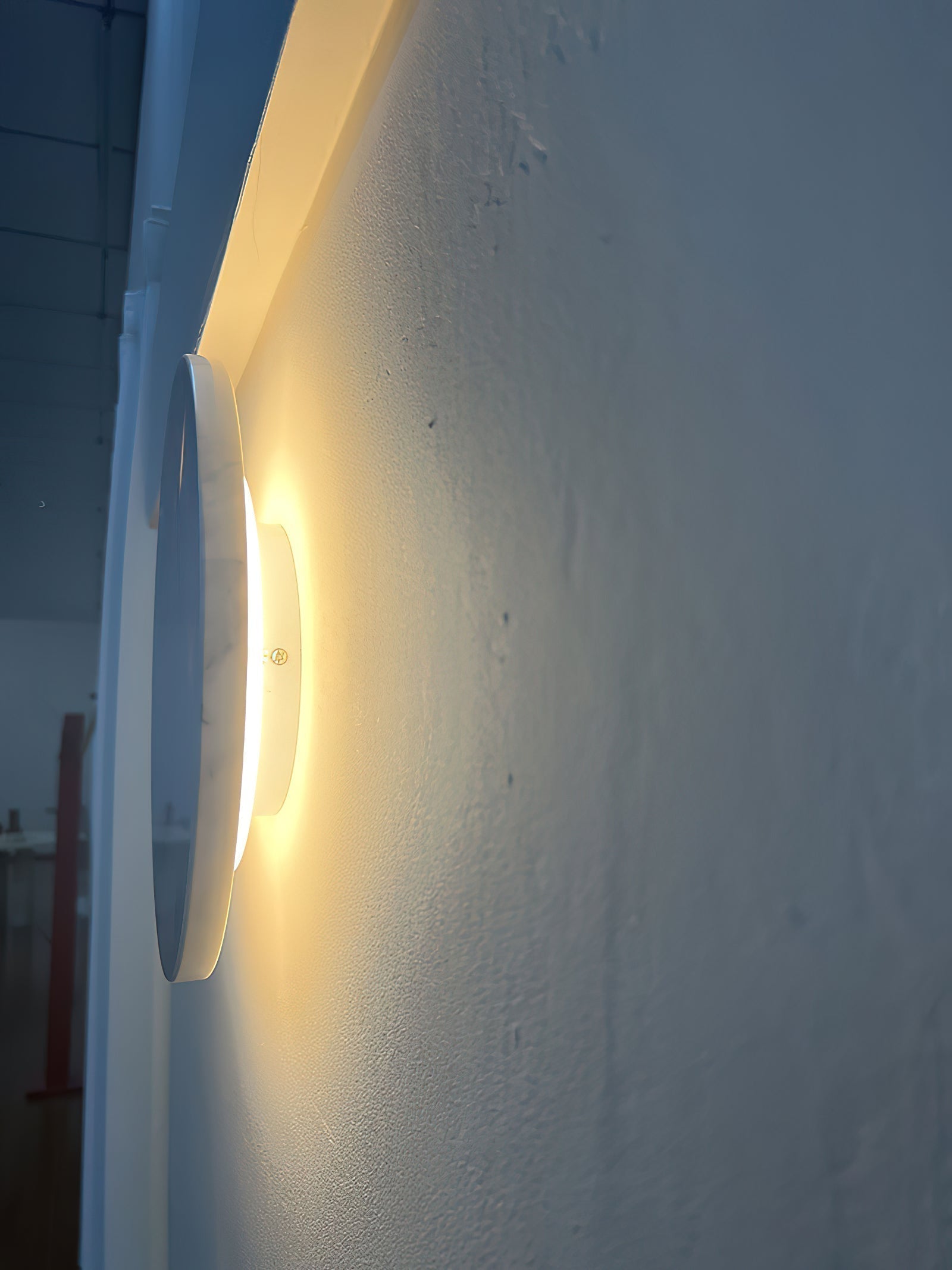 Vasilora Applique Murale Ronde en Marbre Blanc Moderne Minimaliste - Neutralighting