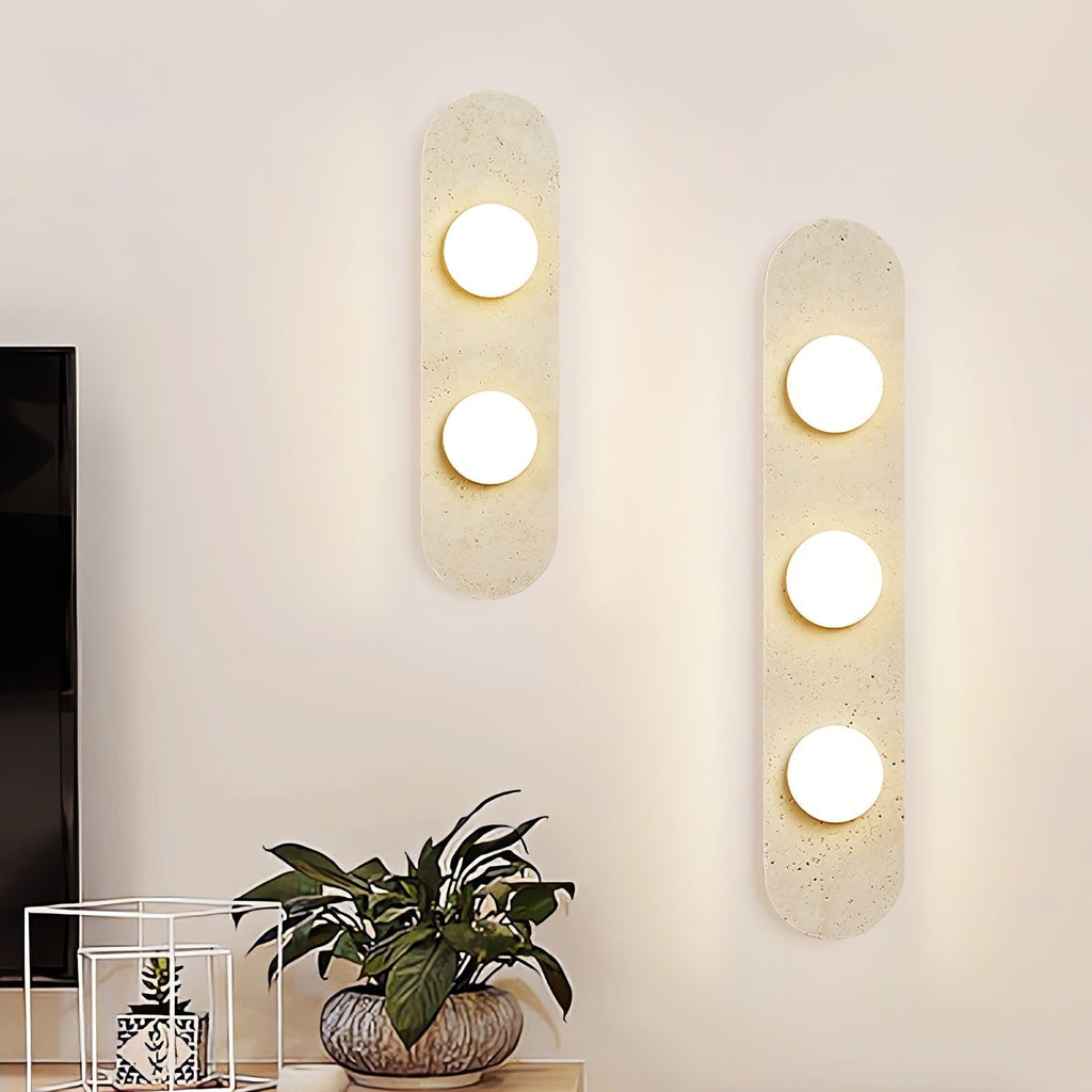Zasoliel Applique Murale Minimaliste en Travertin - Neutralighting