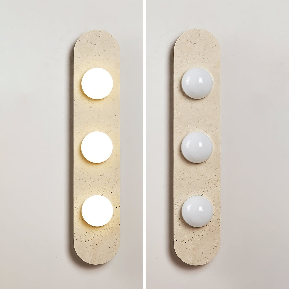 Zasoliel Applique Murale Minimaliste en Travertin - Neutralighting