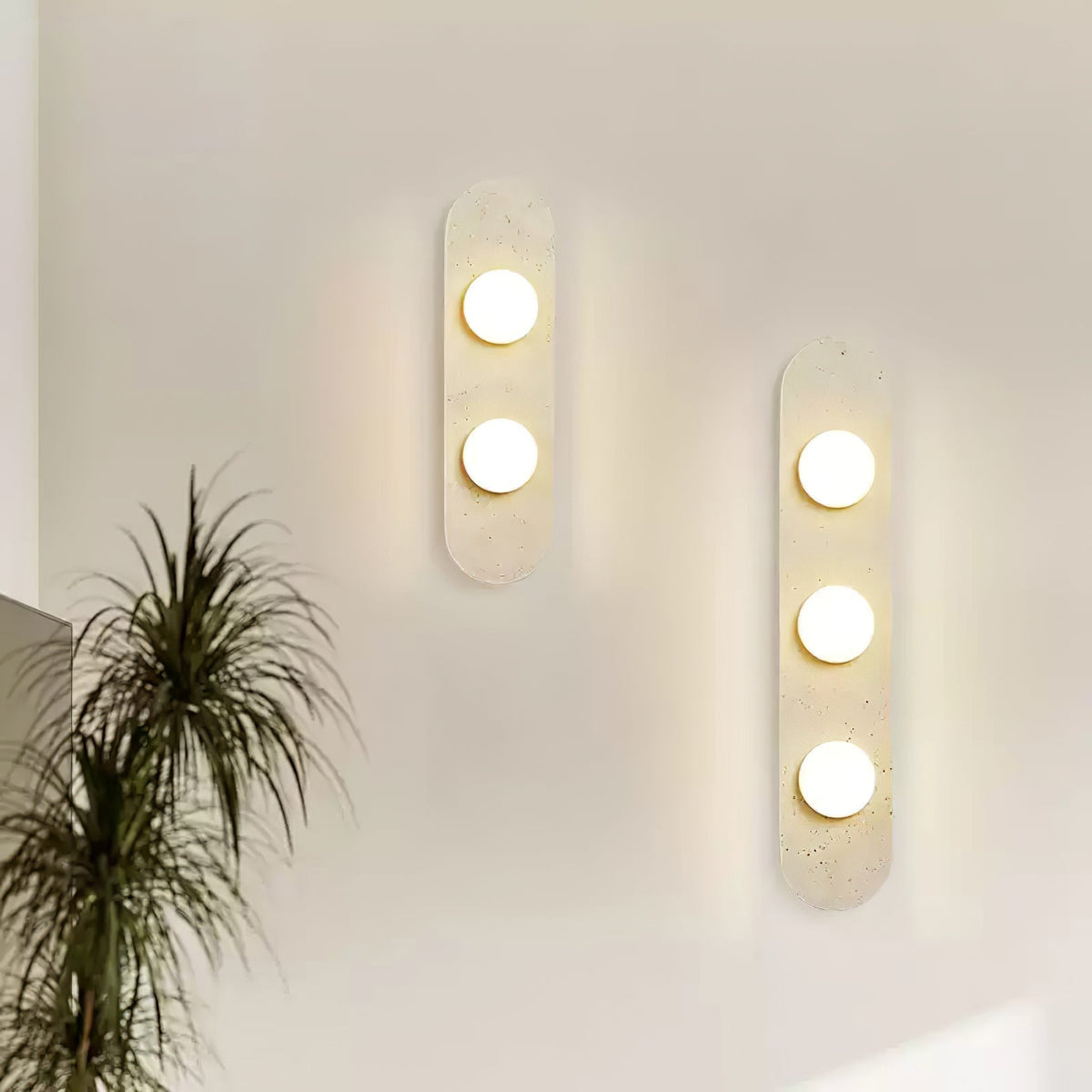 Zasoliel Applique Murale Minimaliste en Travertin - Neutralighting